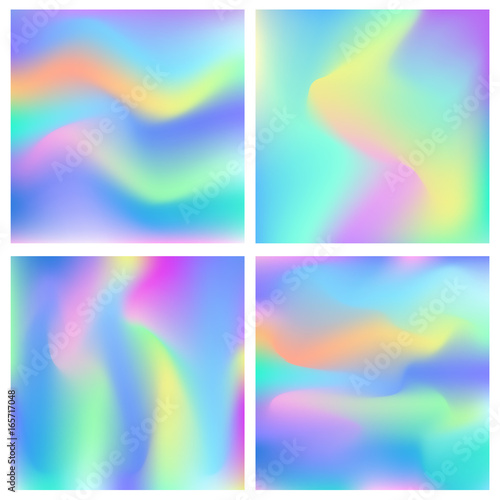 Holographic abstract background set