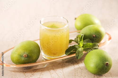 Aam Panna or Salted Green Mano Juice