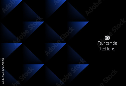 Navy abstract layer geometric background  for card, annual business report, poster template