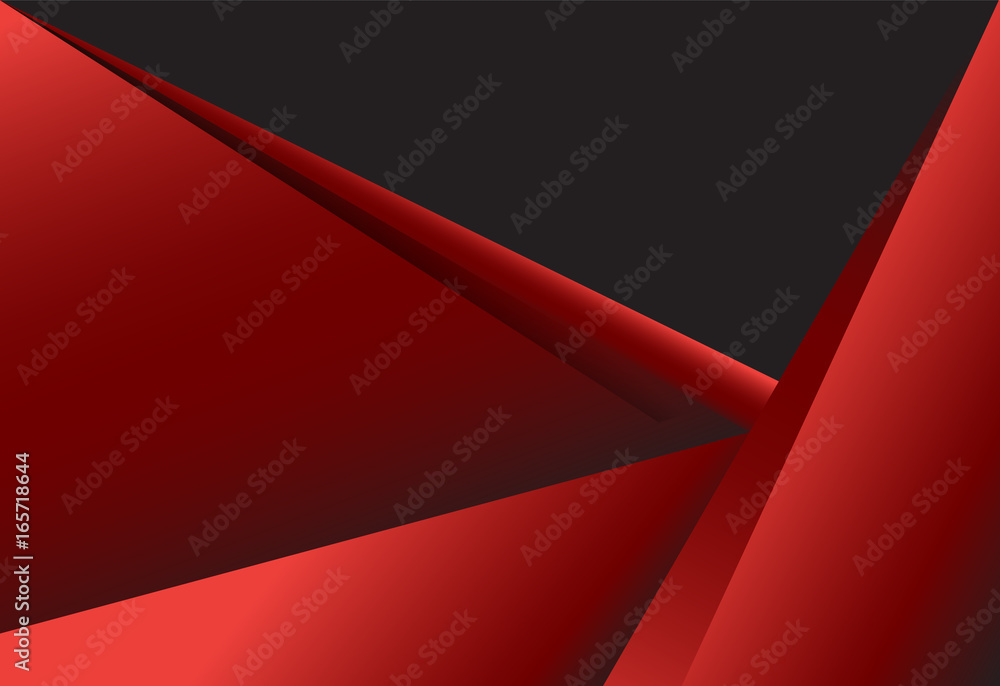 Red and black abstract material design for background Red and black abstract material design for background