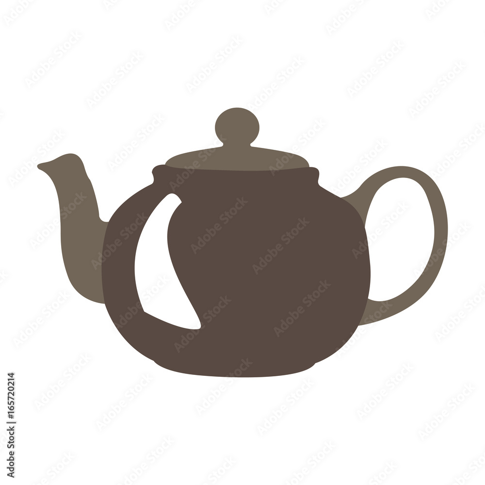 Isolated teapot on a white background, Vector illustration Isolated teapot on a white background, Vector illustration