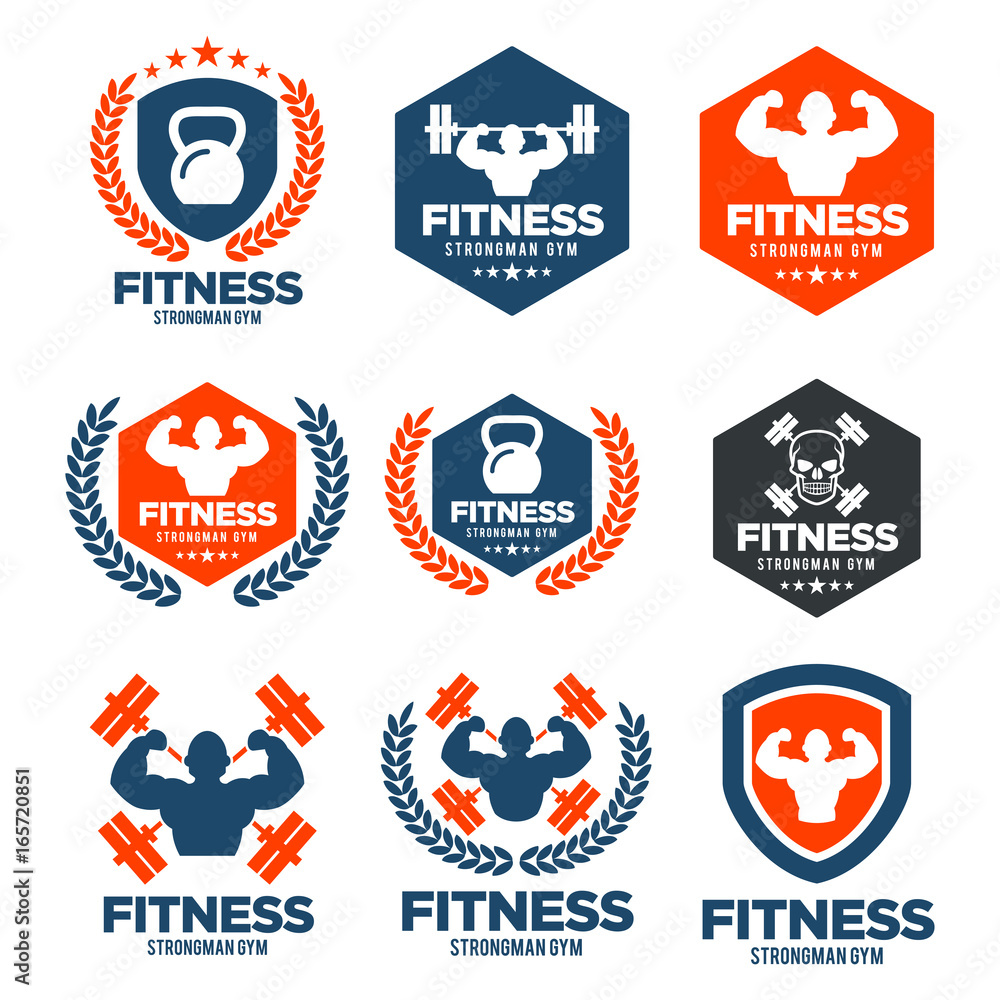 Fitness Logo Set Fitness Logo Set