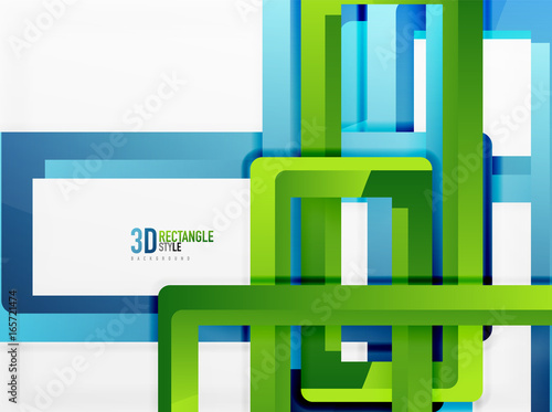 Rectangle tube elements, vector background photo