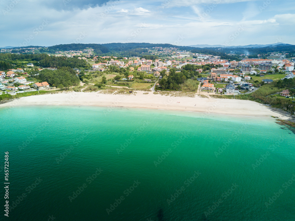 Canelas beach in the Rias Baixas in Pontevedra