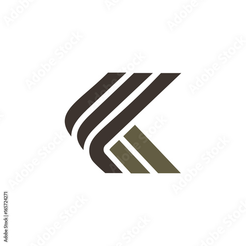 letter k luxury logo design concept template photo