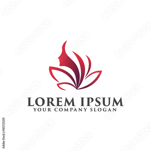 Spa Esthetics logo design concept template