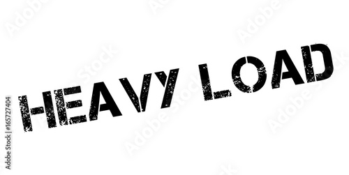 Heavy Load rubber stamp. Grunge design with dust scratches. Effects can be easily removed for a clean, crisp look. Color is easily changed.