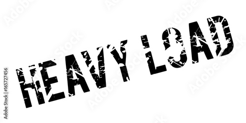 Heavy Load rubber stamp. Grunge design with dust scratches. Effects can be easily removed for a clean, crisp look. Color is easily changed.