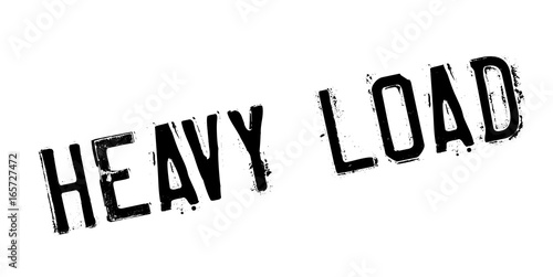 Heavy Load rubber stamp. Grunge design with dust scratches. Effects can be easily removed for a clean, crisp look. Color is easily changed.