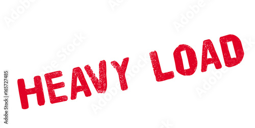 Heavy Load rubber stamp. Grunge design with dust scratches. Effects can be easily removed for a clean, crisp look. Color is easily changed.