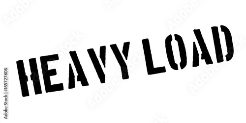 Heavy Load rubber stamp. Grunge design with dust scratches. Effects can be easily removed for a clean, crisp look. Color is easily changed.