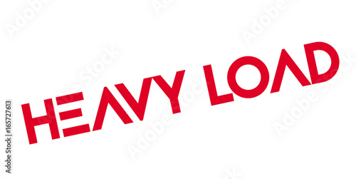 Heavy Load rubber stamp. Grunge design with dust scratches. Effects can be easily removed for a clean, crisp look. Color is easily changed.