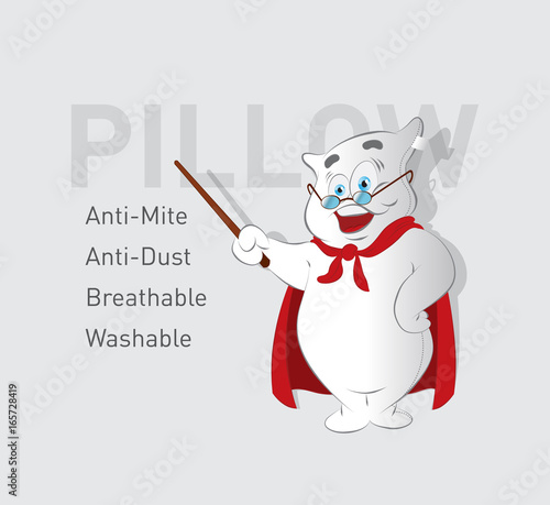 Pillow illustration character teaching