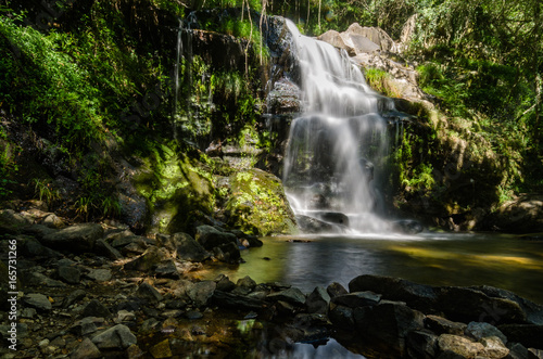 Beautiful waterfall in Cabreia Portugal © homydesign