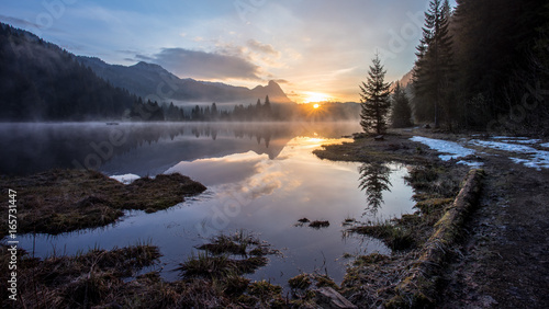 sunrise in austria photo