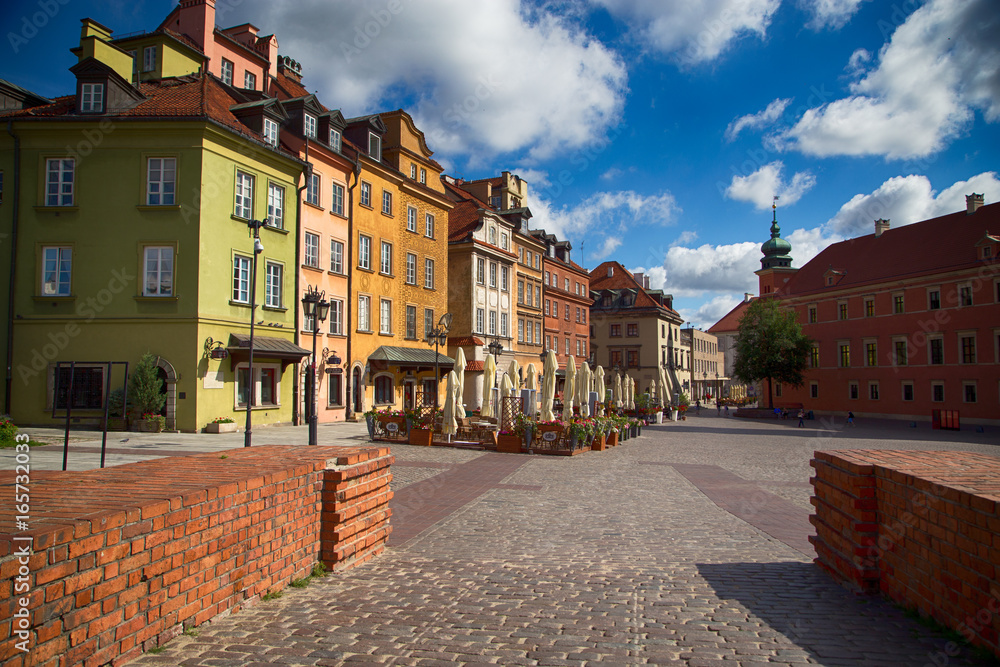 WARSAW, POLAND, July 1, 2016: Warszaw city cental place