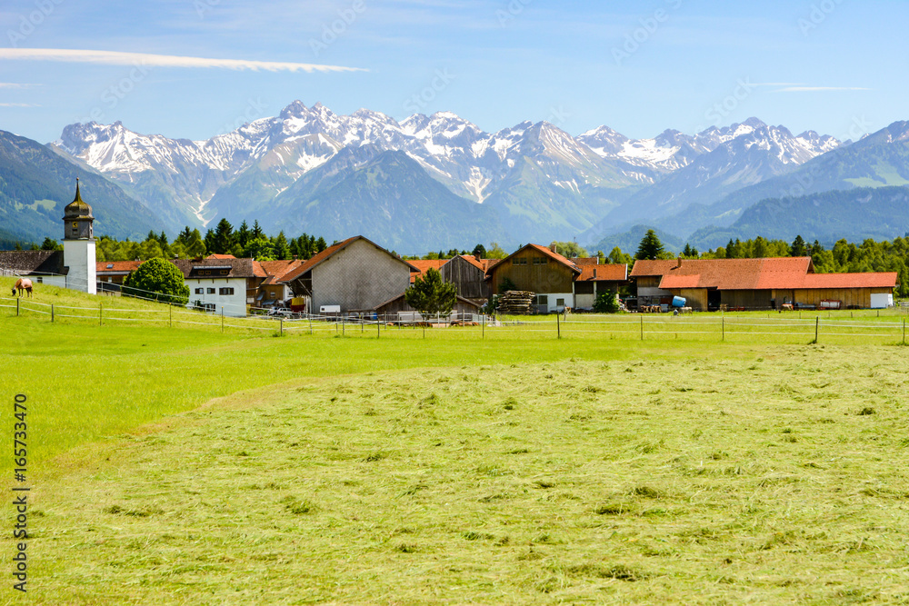 Village Agathazell in the Allgäu