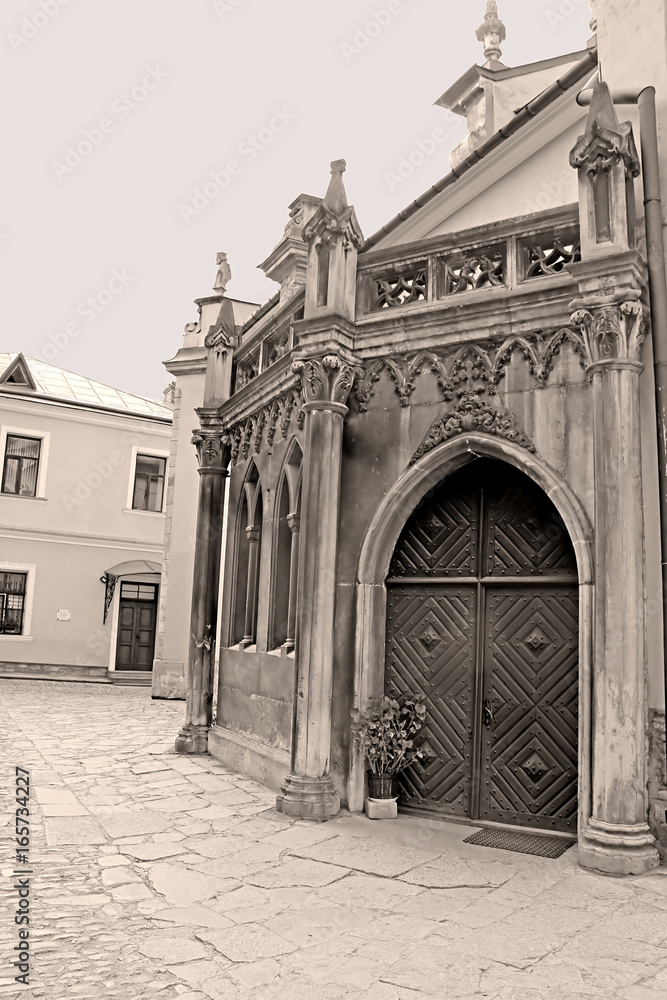 Cathedral of Peter and Paul in Kamianets-Podilskyi, Ukraine. Vintage filter Cathedral of Peter and Paul in Kamianets-Podilskyi, Ukraine. Vintage filter