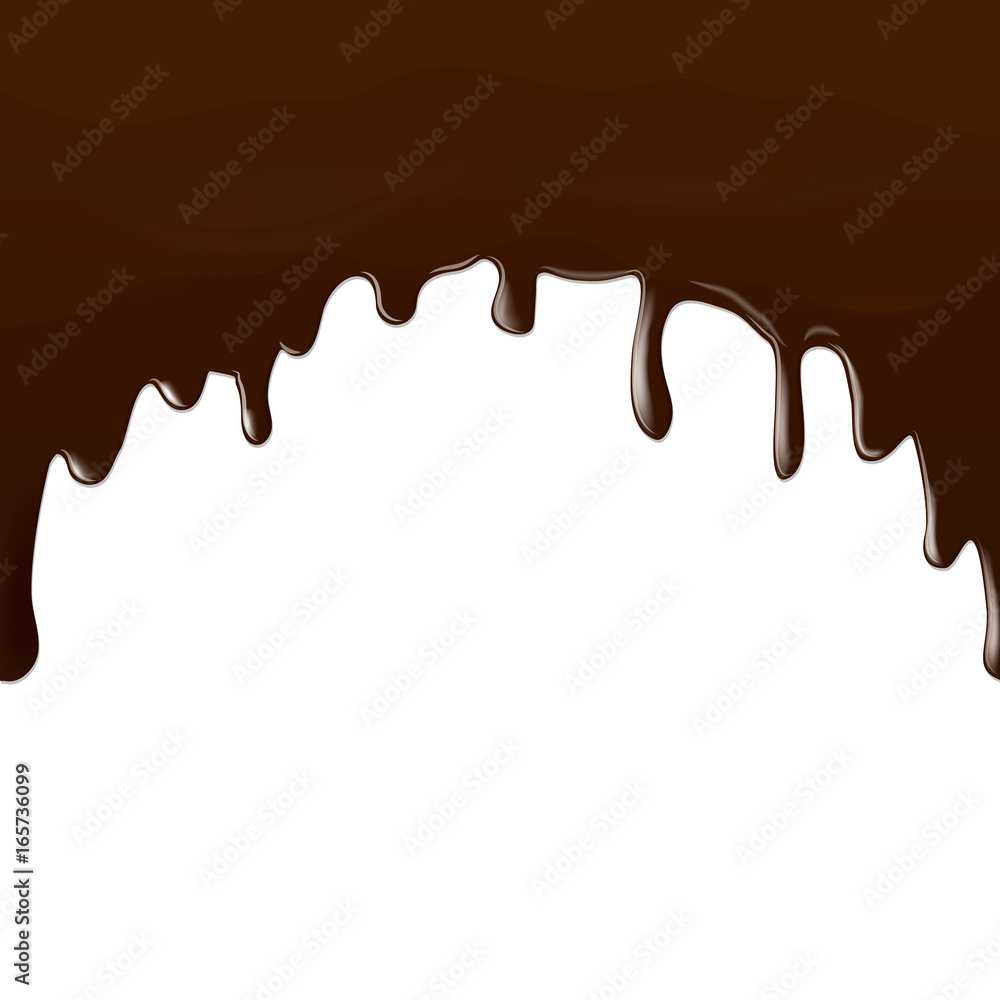 stream of liquid brown chocolate stream of liquid brown chocolate