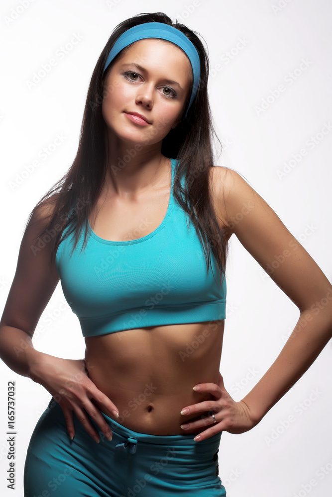 happy sporty woman happy sporty woman