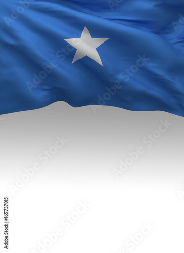 Somalia, Somali Flag (3D Render)
