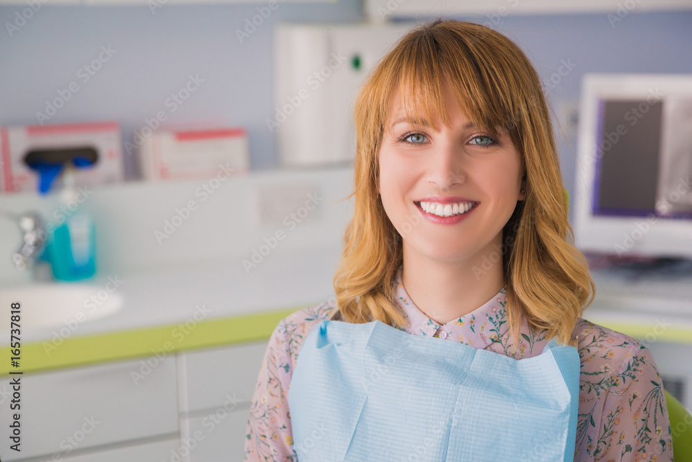 A patient in a dental clinic A patient in a dental clinic