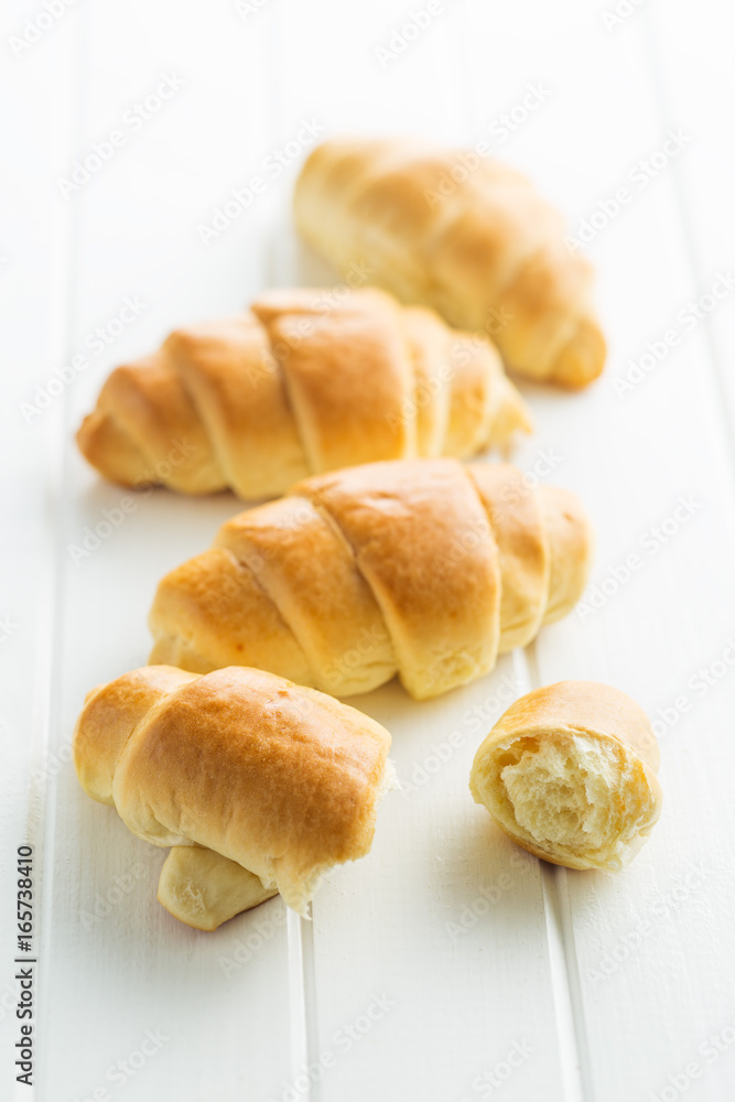 Sweet tasty croissants. Sweet tasty croissants.