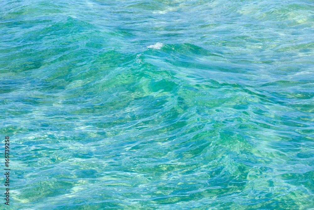 Sea flowing water surface