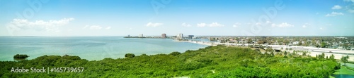 Panorama, view over Old Tampa Bay to Clearwater, Florida, USA,