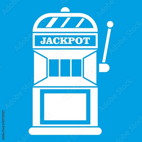 Gamble machine icon white