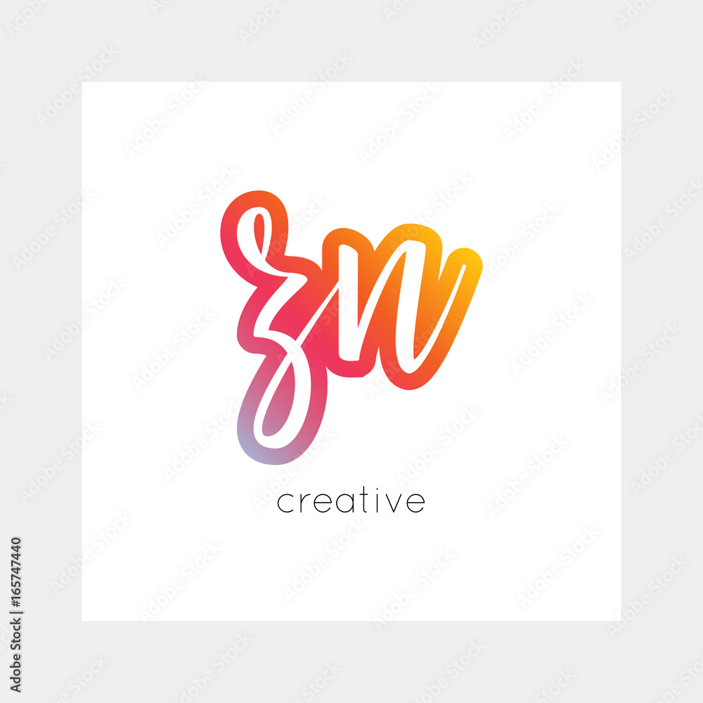 ZN logo, vector. Useful as branding, app icon, alphabet combination, clip-art. ZN logo, vector. Useful as branding, app icon, alphabet combination, clip-art.