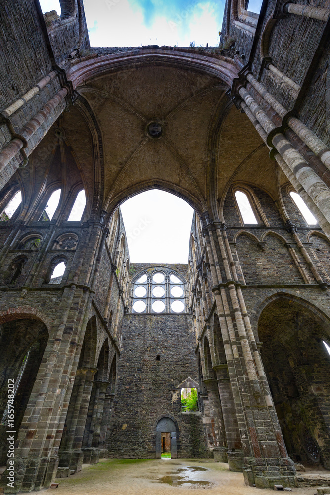 Ruins of the Cistercian Abbey of Villers, Villers-la-Ville, Walloon Brabant, Wallonia, Belgium