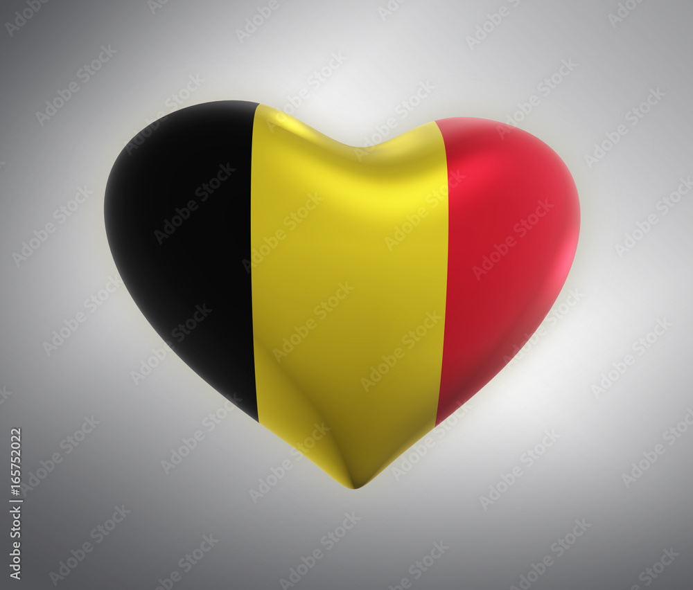 Fototapeta premium Belgium, Belgian Flag (3D Render)