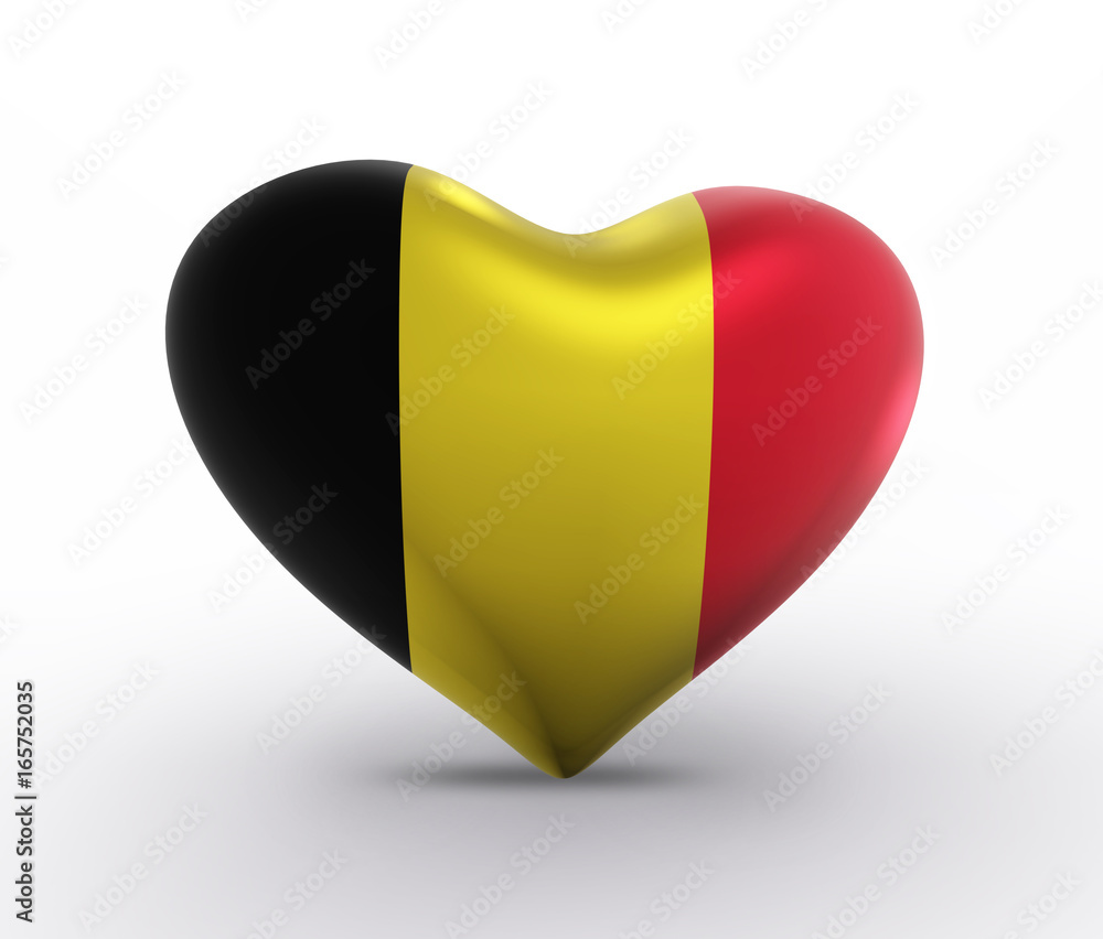 Fototapeta premium Belgium, Belgian Flag (3D Render)