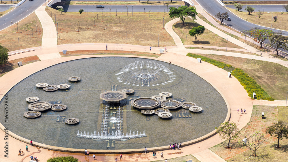 Fonte da Torre de TV, no Eixo Monumental, em Brasília
