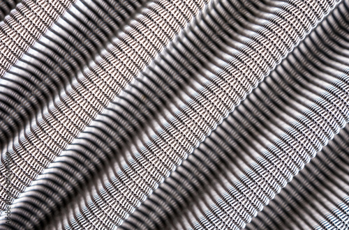 Metal grill texture of vehicle air filter