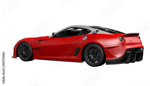 SuperCar isolated on white background