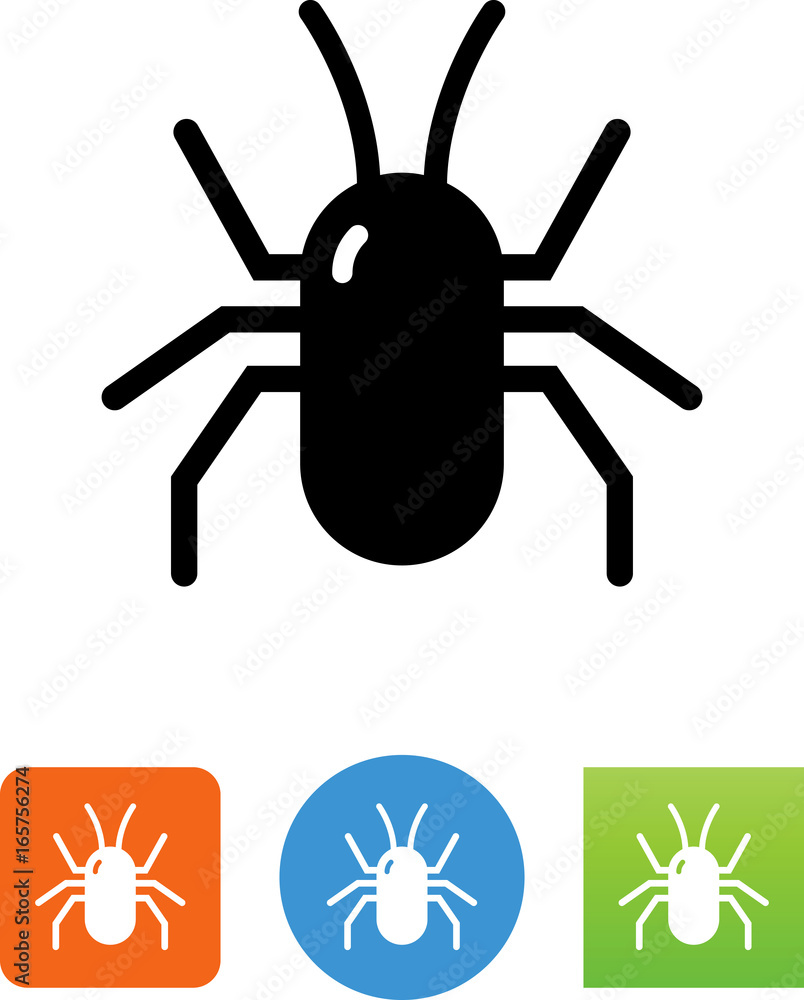 Generic Stylized Bug Icon - Illustration Generic Stylized Bug Icon - Illustration