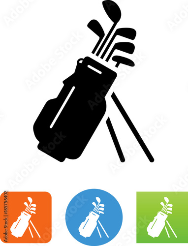 Golf Bag Icon - Illustration