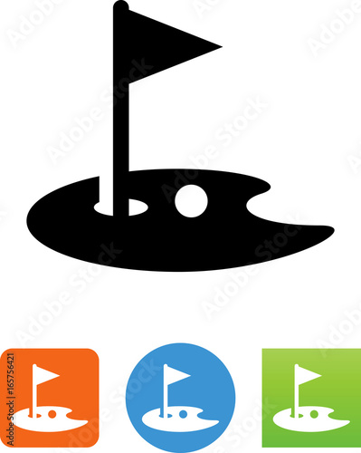 Golf Green Icon - Illustration