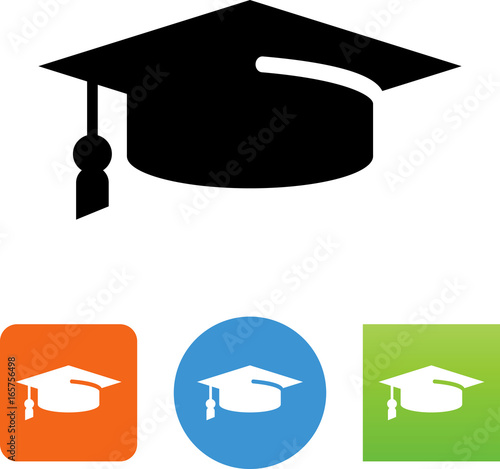 Graduation Cap Icon - Illustration