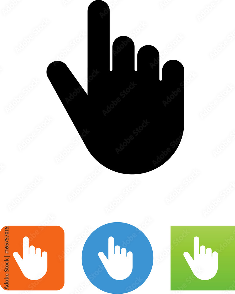 Hand Cursor Icon - Illustration Hand Cursor Icon - Illustration