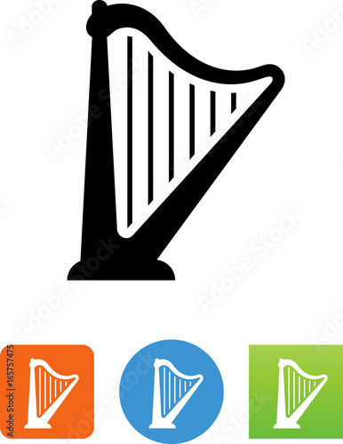 Harp Icon - Illustration