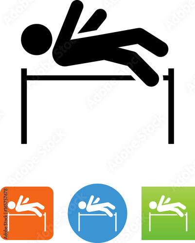 High Jump Icon - Illustration