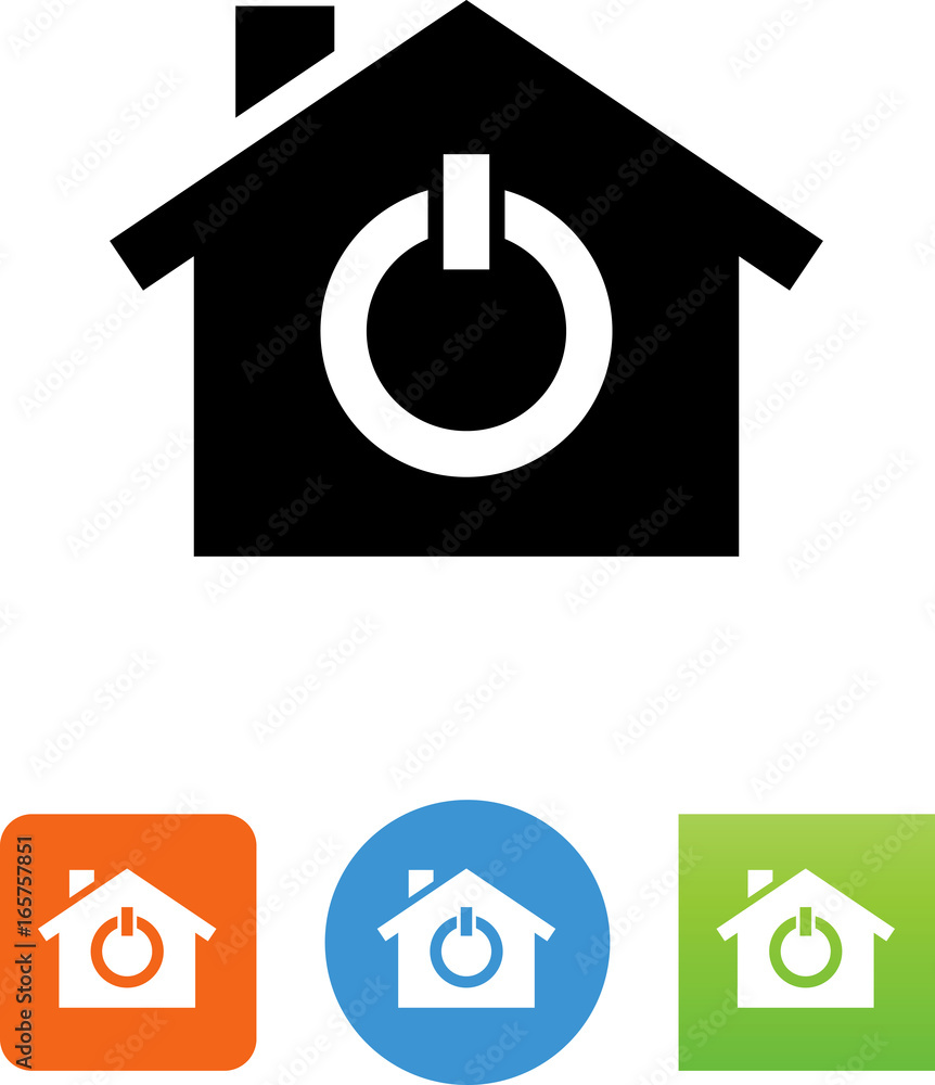Home Power Switch Icon - Illustration Home Power Switch Icon - Illustration