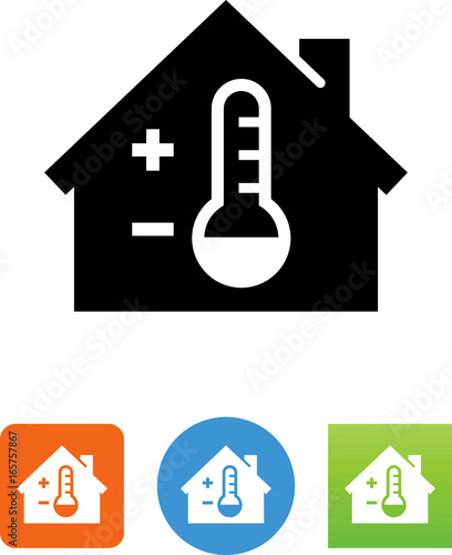 Home Temperature Icon - Illustration