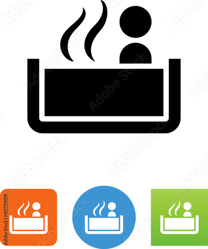 Hot Tub Icon - Illustration