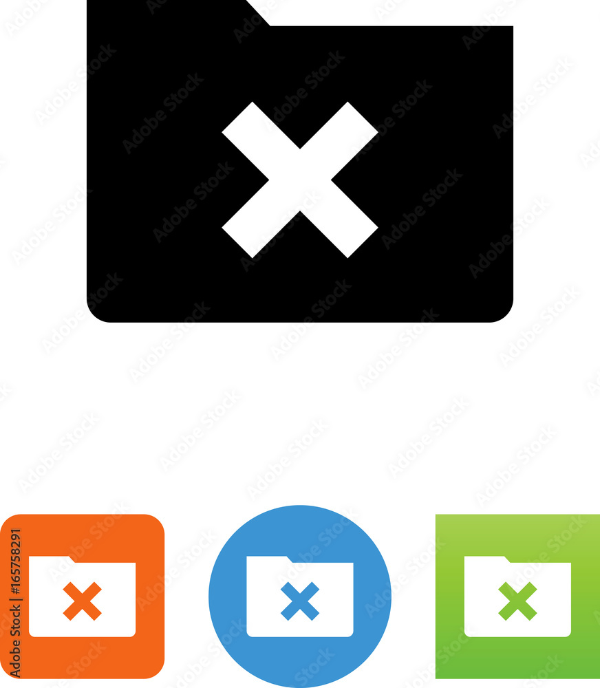 Obraz premium Inaccessible Directory Icon - Illustration