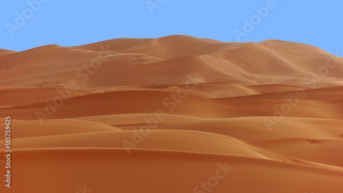 Sand dunes in the desert in northwest africa