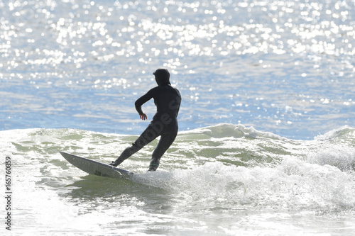 Surfing at First Beach